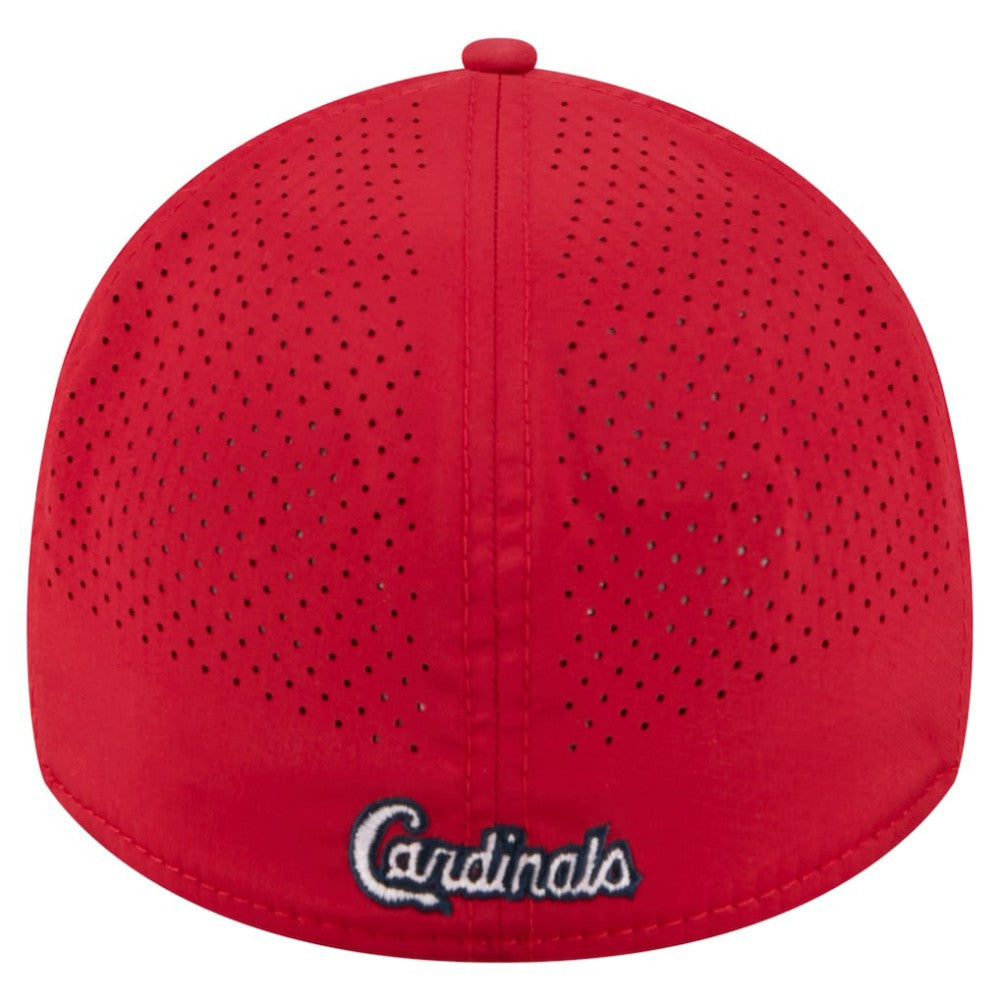 Red St. Louis Cardinals New Era 39THIRTY A-Frame Perforated Flex Hat