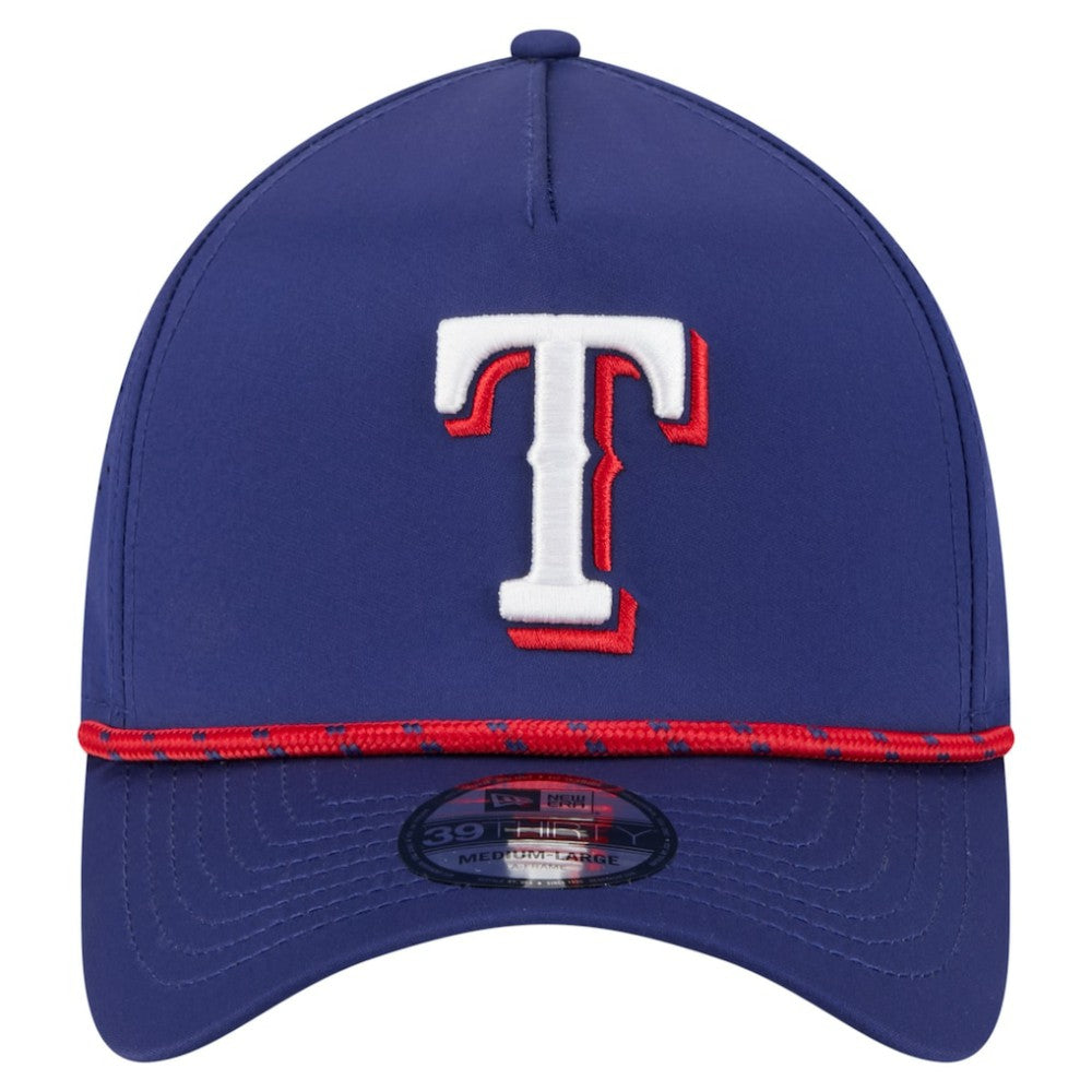 Royal Texas Rangers New Era 39THIRTY A-Frame Perforated Flex Hat