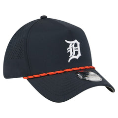 Navy Detroit Tigers New Era 39THIRTY A-Frame Perforated Flex Hat