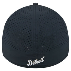 Navy Detroit Tigers New Era 39THIRTY A-Frame Perforated Flex Hat