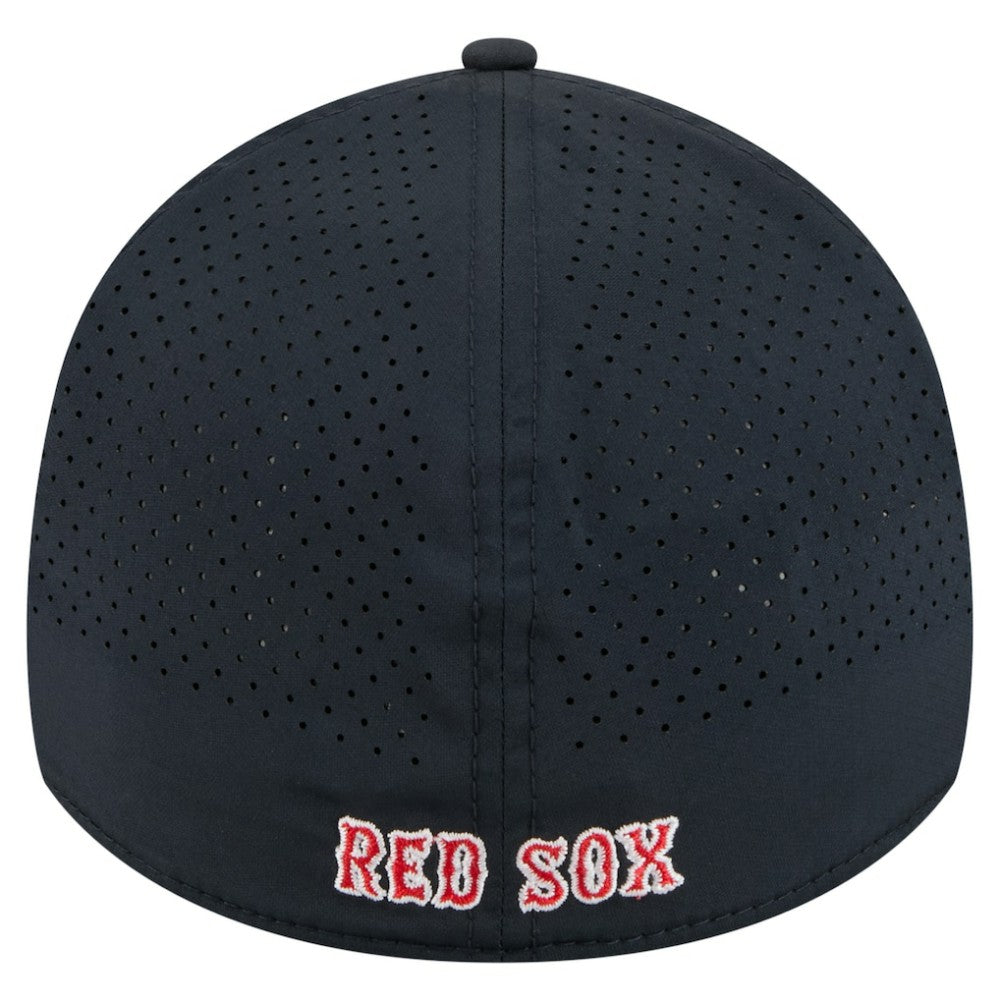 Navy Boston Red Sox New Era 39THIRTY A-Frame Perforated Flex Hat