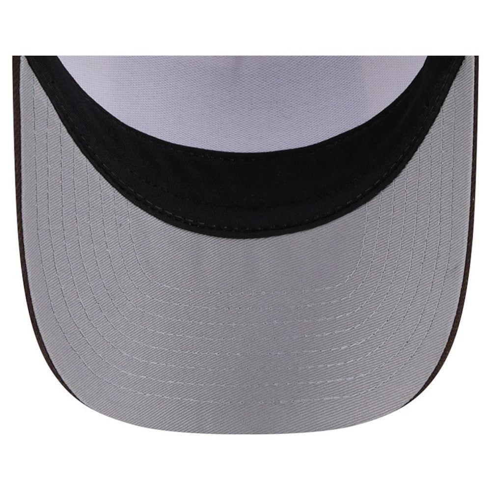 Stone/Brown San Diego Padres New Era Text A-Frame Trucker 9FORTY Hat