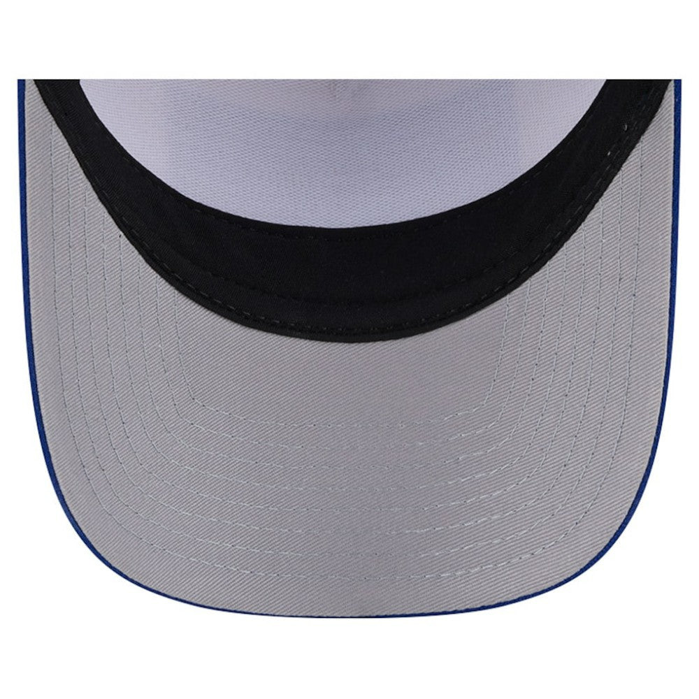 Stone/Royal Chicago Cubs New Era Text A-Frame Trucker 9FORTY Hat