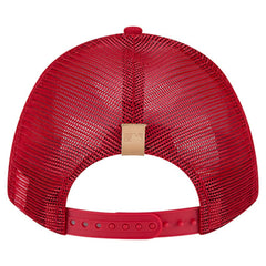 Stone/Red Cincinnati Reds New Era Text A-Frame Trucker 9FORTY Hat