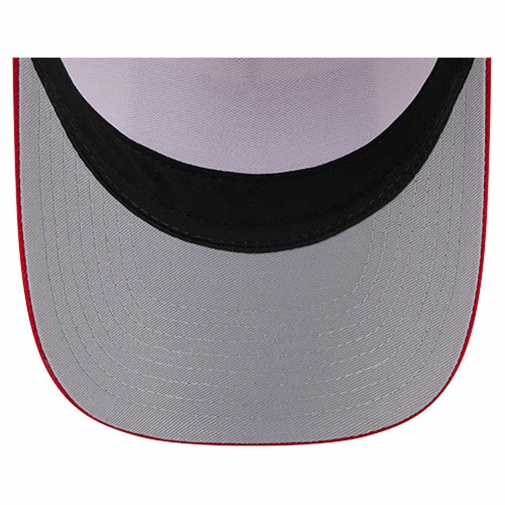 Stone/Red Cincinnati Reds New Era Text A-Frame Trucker 9FORTY Hat