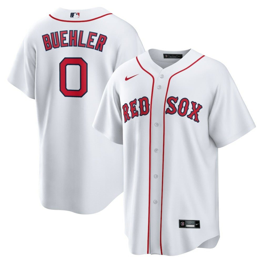 White Walker Buehler Boston Red Sox Nike Home Replica Jersey