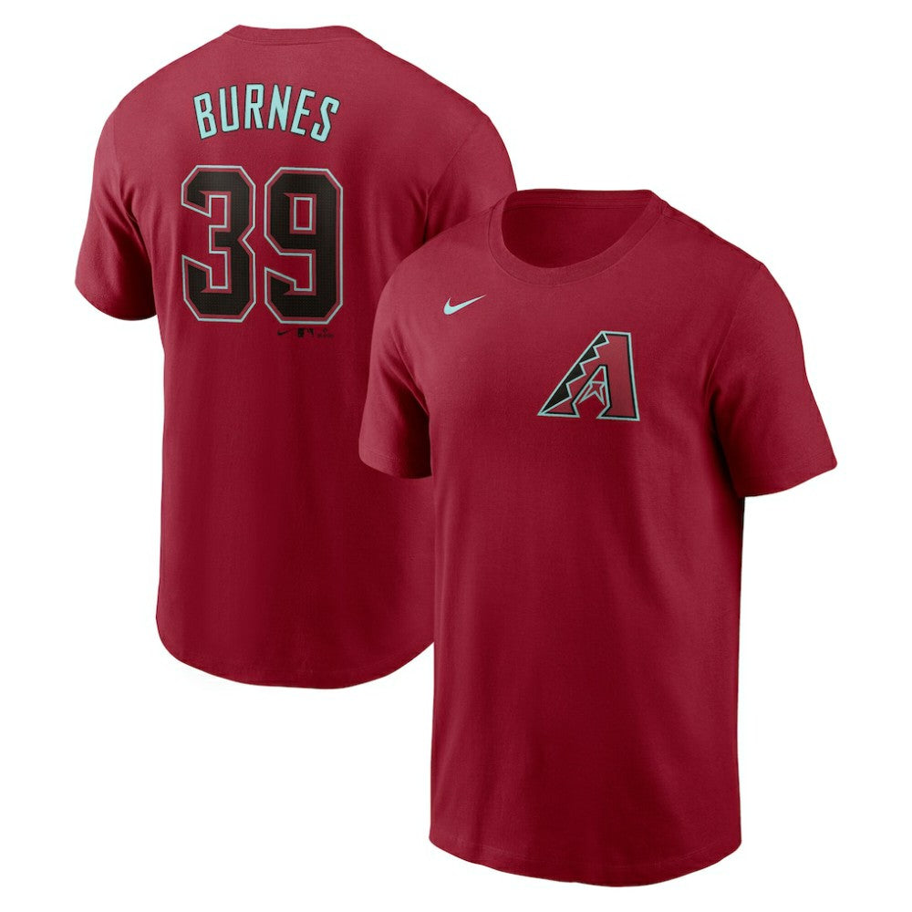 Red Corbin Burnes Arizona Diamondbacks Nike Fuse Name & Number T-Shirt