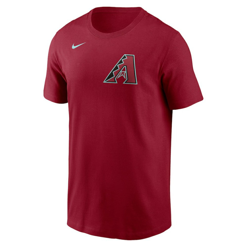 Red Corbin Burnes Arizona Diamondbacks Nike Fuse Name & Number T-Shirt