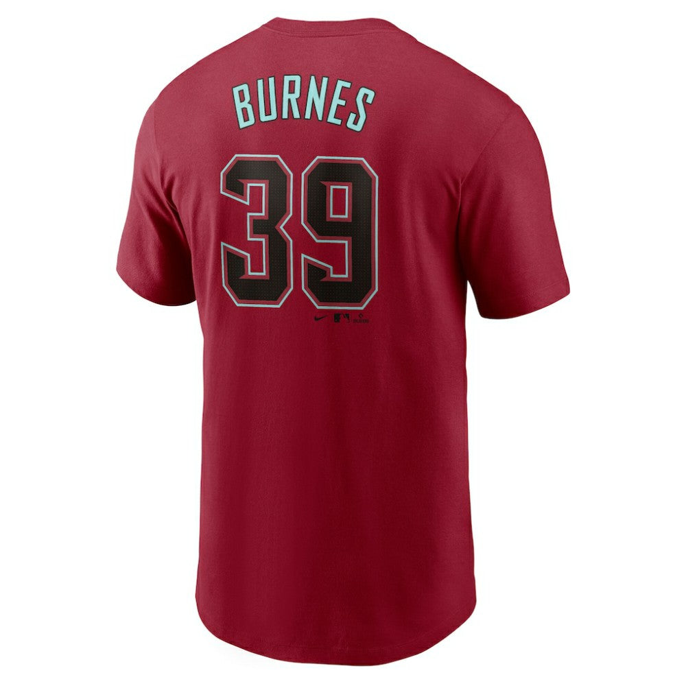 Red Corbin Burnes Arizona Diamondbacks Nike Fuse Name & Number T-Shirt