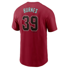 Red Corbin Burnes Arizona Diamondbacks Nike Fuse Name & Number T-Shirt