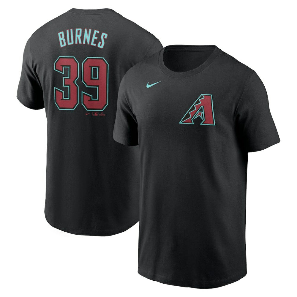 Black Corbin Burnes Arizona Diamondbacks Nike Fuse Name & Number T-Shirt