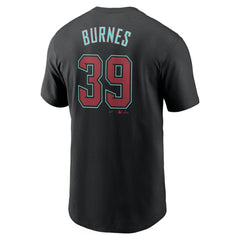 Black Corbin Burnes Arizona Diamondbacks Nike Fuse Name & Number T-Shirt