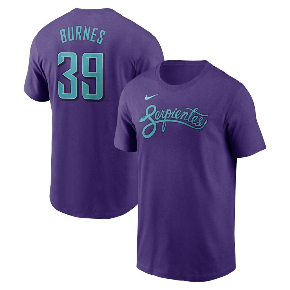 Purple Corbin Burnes Arizona Diamondbacks Nike 2025 City Connect Fuse Name & Number T-Shirt
