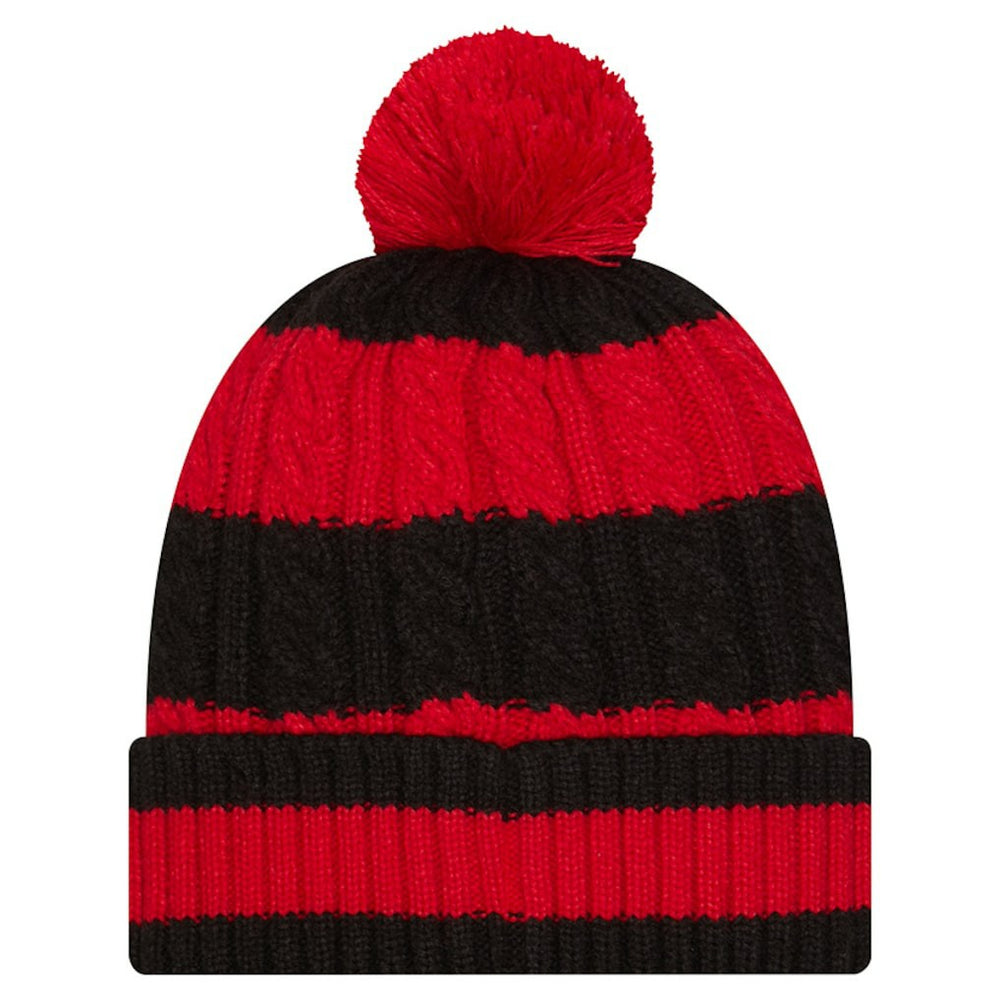 Women's Braided Cuffed Knit Hat with Pom - San Francisco 49ers Hats
