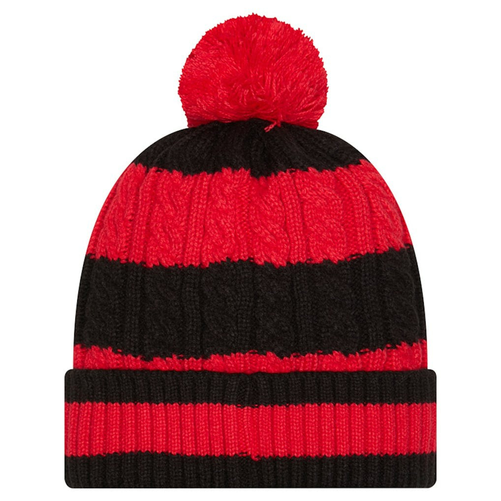 Women's Braided Cuffed Knit Hat with Pom - Kansas City Chiefs Hats