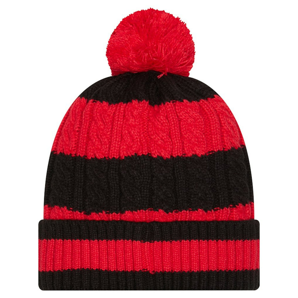 Women's Braided Cuffed Knit Hat with Pom - Kansas City Chiefs Hats