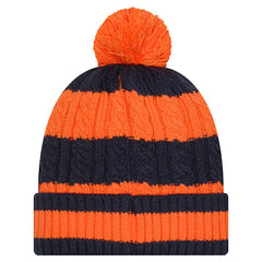 Women's Braided Cuffed Knit Hat with Pom - Denver Broncos Hats