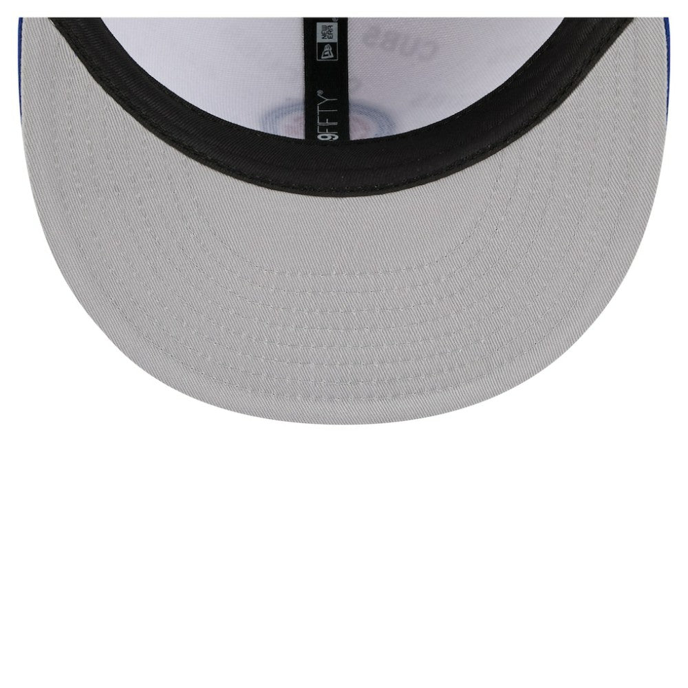 White/Royal Chicago Cubs New Era Repeat 59FIFTY Fitted Hat
