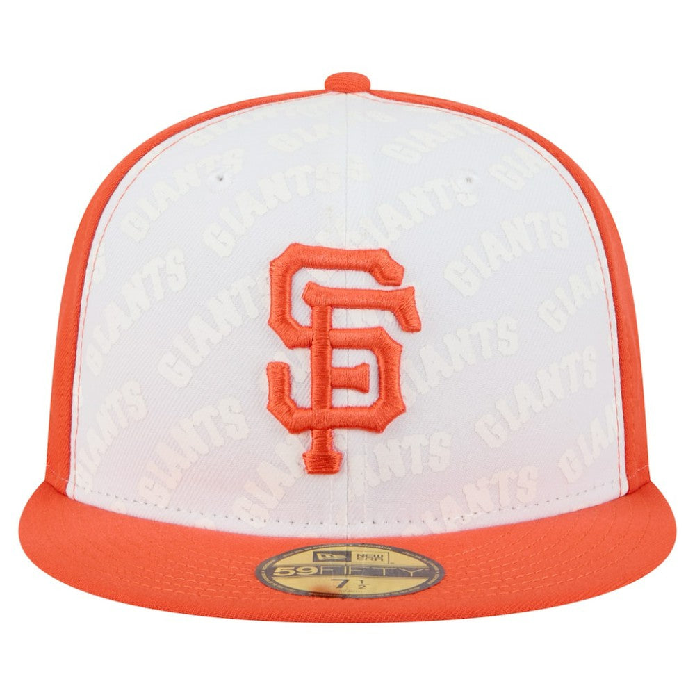 White/Orange San Francisco Giants New Era Repeat 59FIFTY Fitted Hat