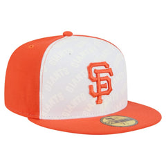 White/Orange San Francisco Giants New Era Repeat 59FIFTY Fitted Hat