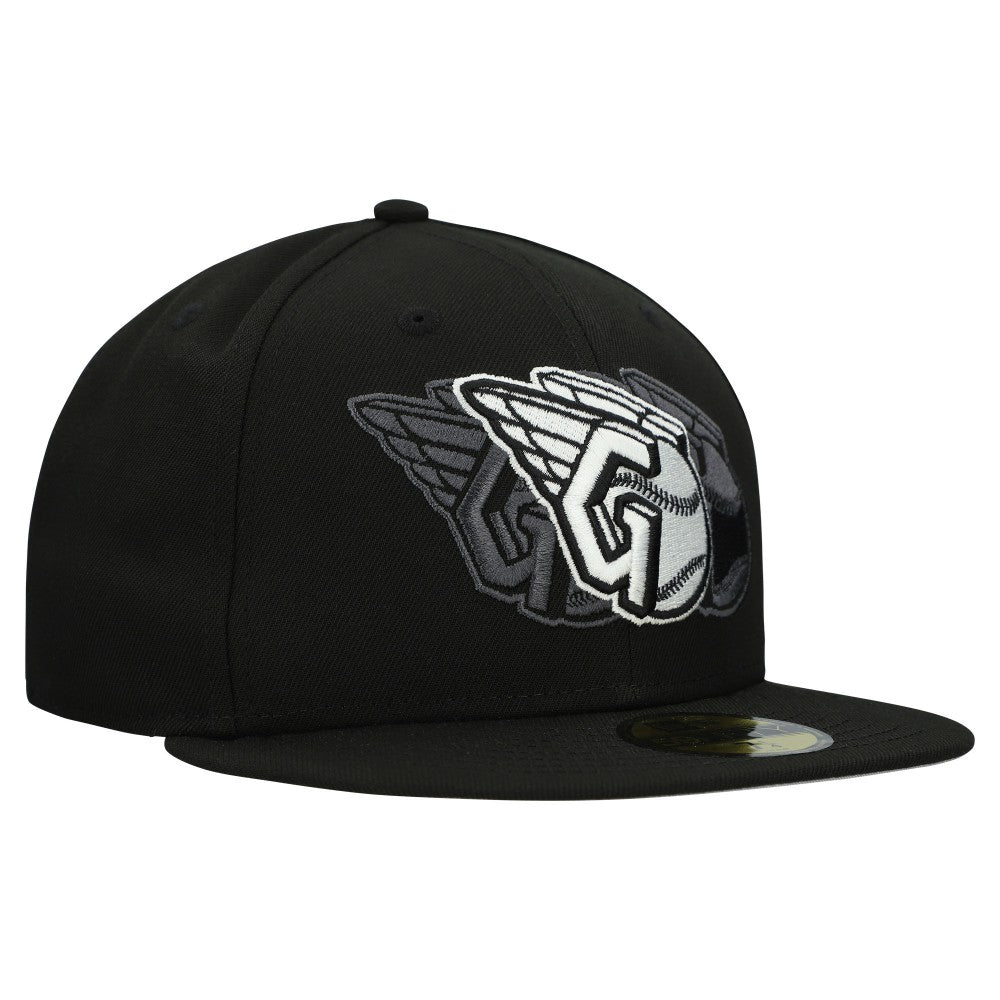Black Cleveland Guardians New Era Tri-Hit 59FIFTY Fitted Hat