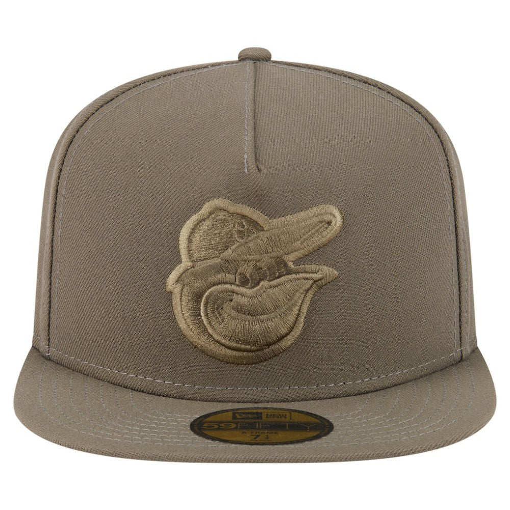 Olive Baltimore Orioles New Era Color Pack A-Frame 59FIFTY Fitted Hat