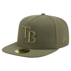 Olive Tampa Bay Rays New Era Color Pack A-Frame 59FIFTY Fitted Hat