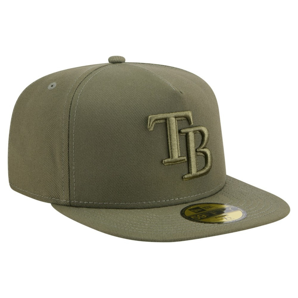 Olive Tampa Bay Rays New Era Color Pack A-Frame 59FIFTY Fitted Hat