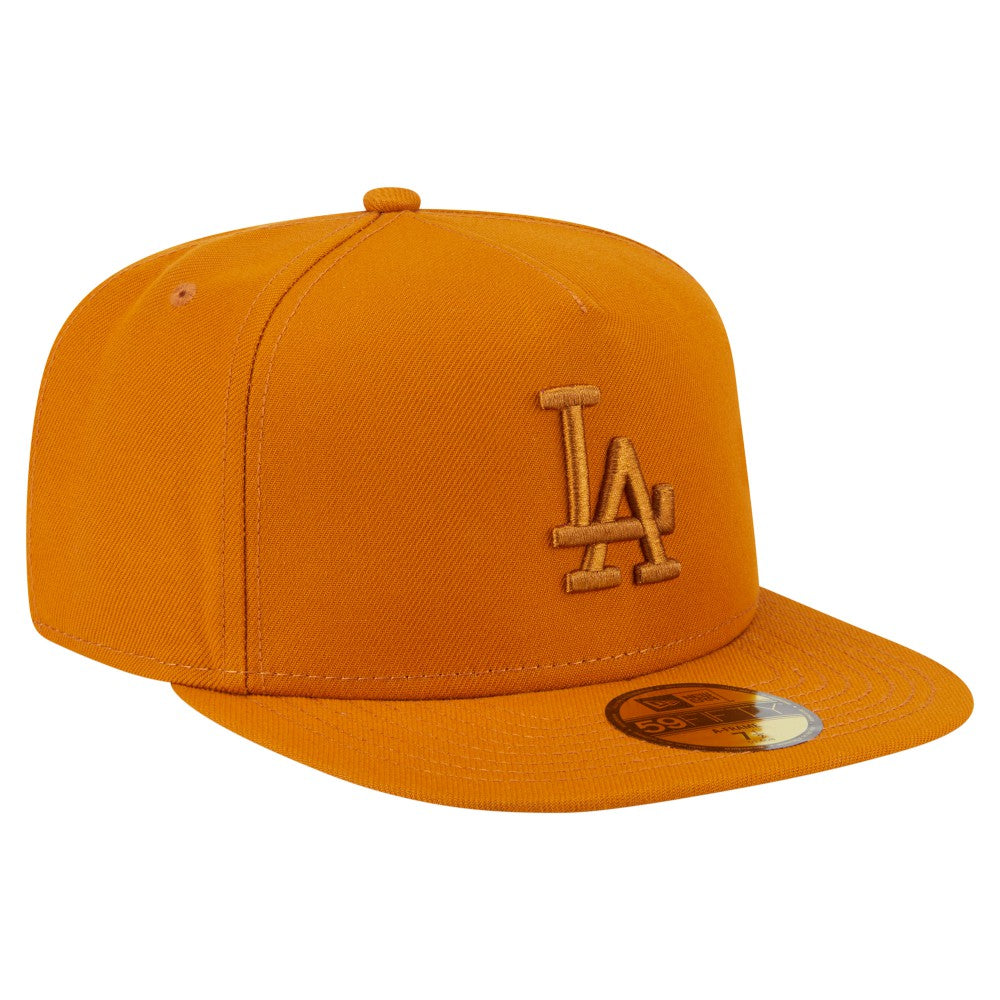 Orange Los Angeles Dodgers New Era Color Pack A-Frame 59FIFTY Fitted Hat