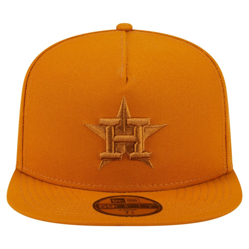 Orange Houston Astros New Era Color Pack A-Frame 59FIFTY Fitted Hat