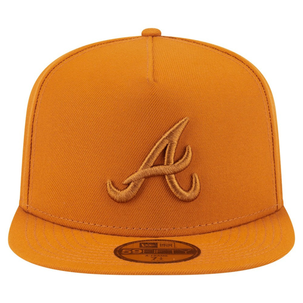 Orange Atlanta Braves New Era Color Pack A-Frame 59FIFTY Fitted Hat