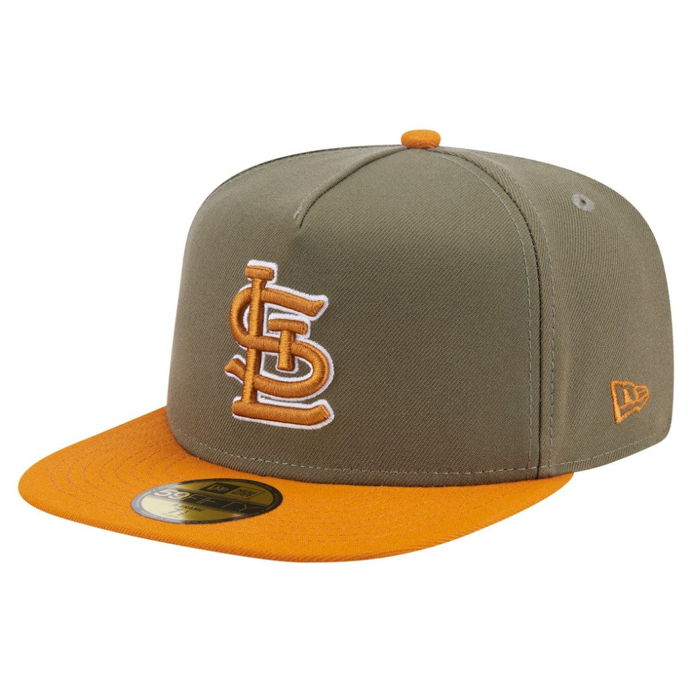 Olive/Orange St. Louis Cardinals New Era Two-Tone Color Pack A-Frame 59FIFTY Fitted Hat