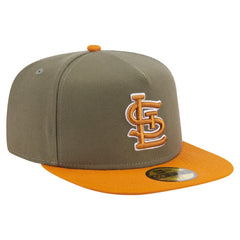 Olive/Orange St. Louis Cardinals New Era Two-Tone Color Pack A-Frame 59FIFTY Fitted Hat