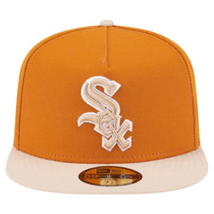 Orange/Light Beige Chicago White Sox New Era Two-Tone Color Pack A-Frame 59FIFTY Fitted Hat