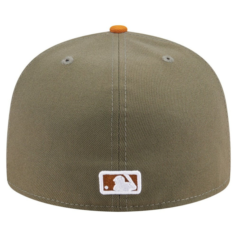 Olive/Orange Athletics New Era Two-Tone Color Pack A-Frame 59FIFTY Fitted Hat
