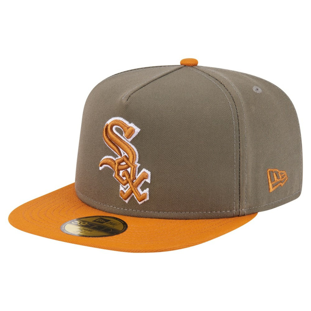 Olive/Orange Chicago White Sox New Era Two-Tone Color Pack A-Frame 59FIFTY Fitted Hat