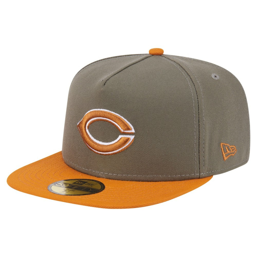 Olive/Orange Cincinnati Reds New Era Two-Tone Color Pack A-Frame 59FIFTY Fitted Hat