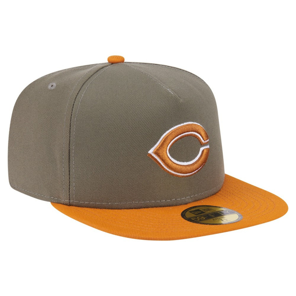 Olive/Orange Cincinnati Reds New Era Two-Tone Color Pack A-Frame 59FIFTY Fitted Hat