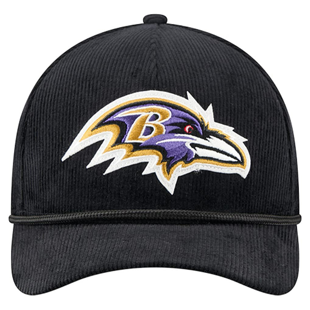 Cord Corduroy 9FORTY A-Frame Adjustable Hat - Baltimore Ravens Hats