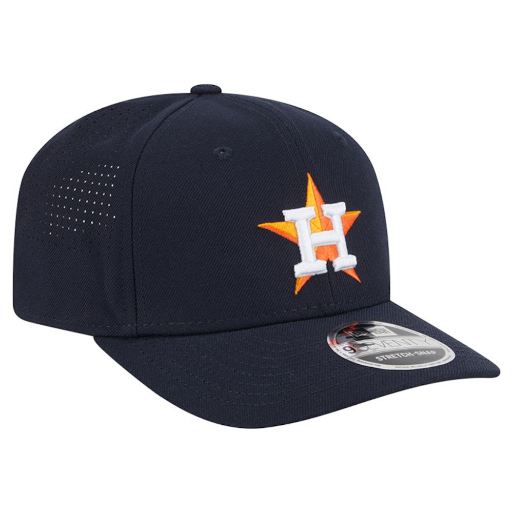 Navy Houston Astros New Era Performance 9SEVENTY Stretch-Snap Hat