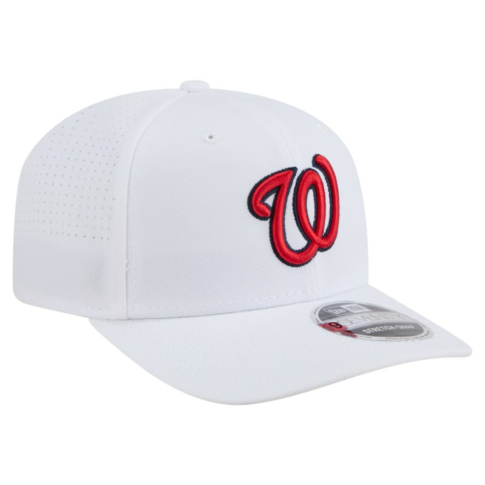 White Washington Nationals New Era COOLERA 9SEVENTY Adjustable Hat