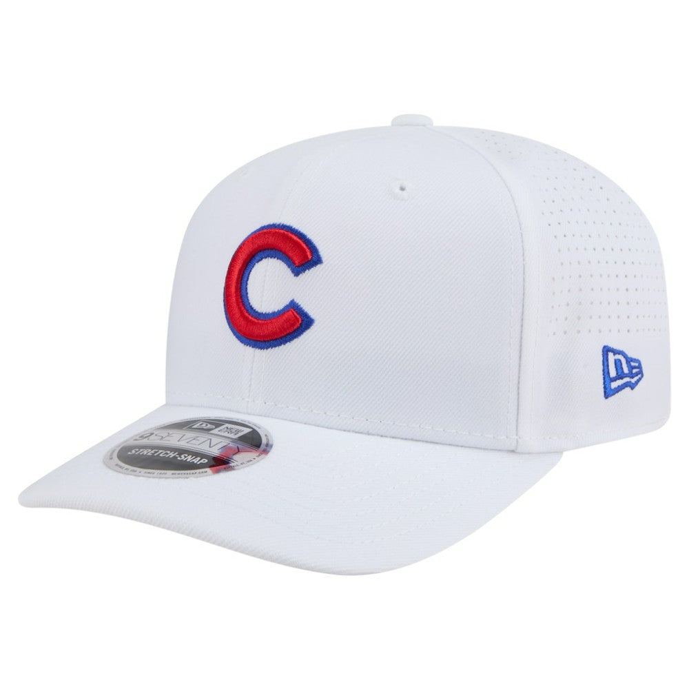 White Chicago Cubs New Era COOLERA 9SEVENTY Adjustable Hat