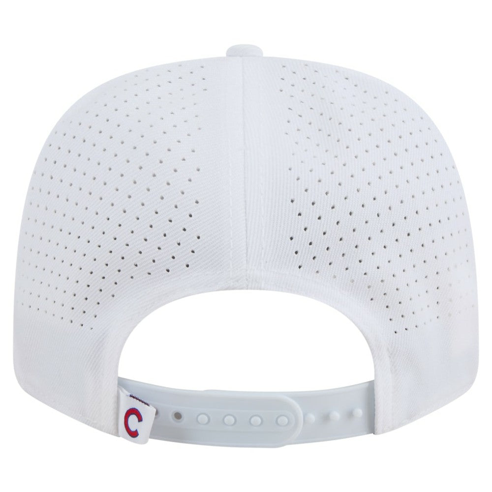 White Chicago Cubs New Era COOLERA 9SEVENTY Adjustable Hat