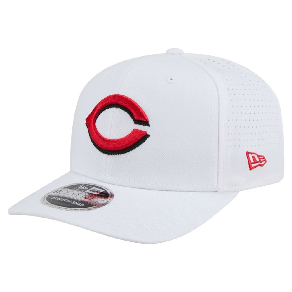 White Cincinnati Reds New Era COOLERA 9SEVENTY Adjustable Hat