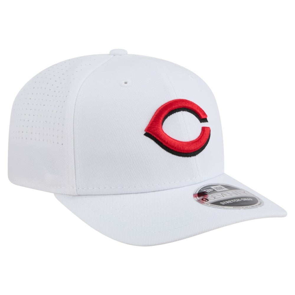 White Cincinnati Reds New Era COOLERA 9SEVENTY Adjustable Hat