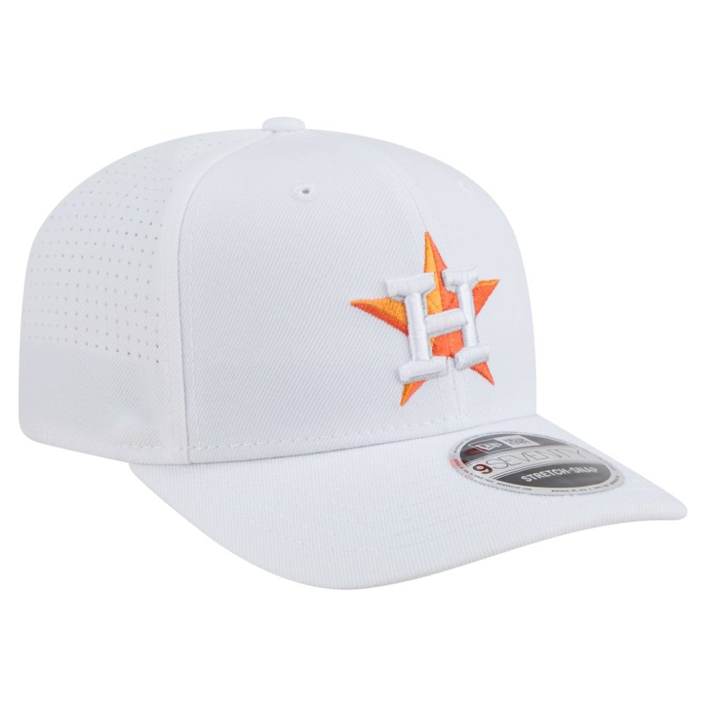 White Houston Astros New Era COOLERA 9SEVENTY Adjustable Hat
