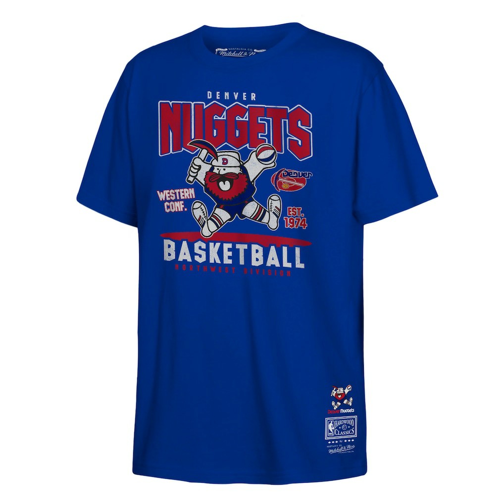 Mitchell & Ness Denver Nuggets Youth Retro Mascot Script T-Shirt sale