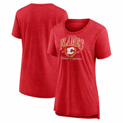 NHL Calgary Flames Women's Reign Supreme Tri-Blend T-Shirt
