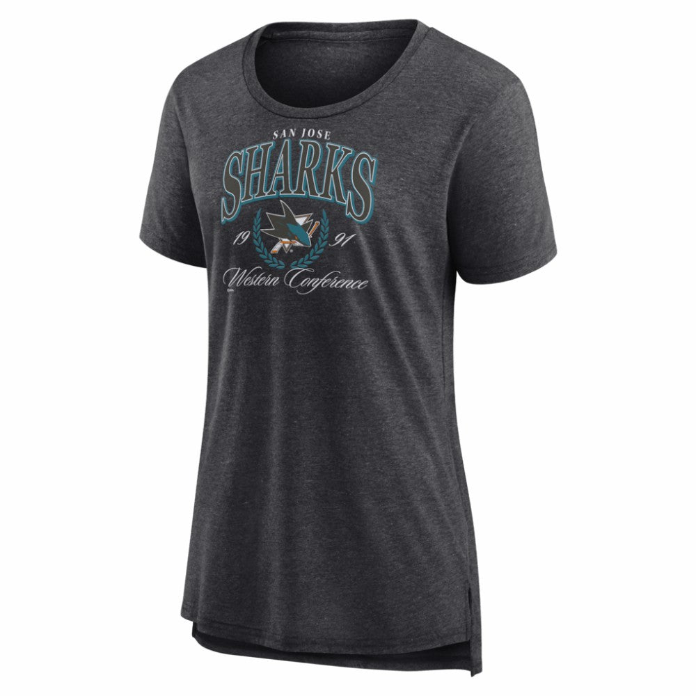 NHL San Jose Sharks Women's Reign Supreme Tri-Blend T-Shirt