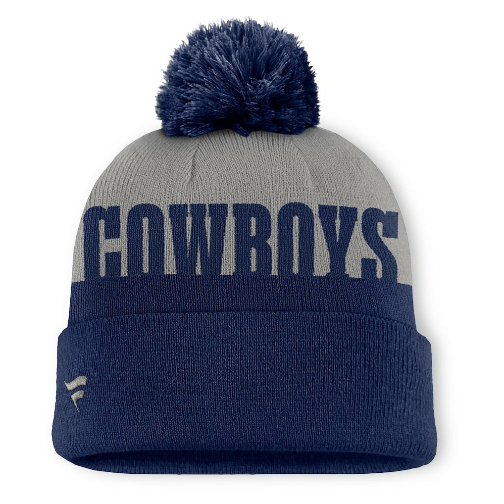 Punter Cuffed Knit Hat with Pom - Dallas Cowboys Hats
